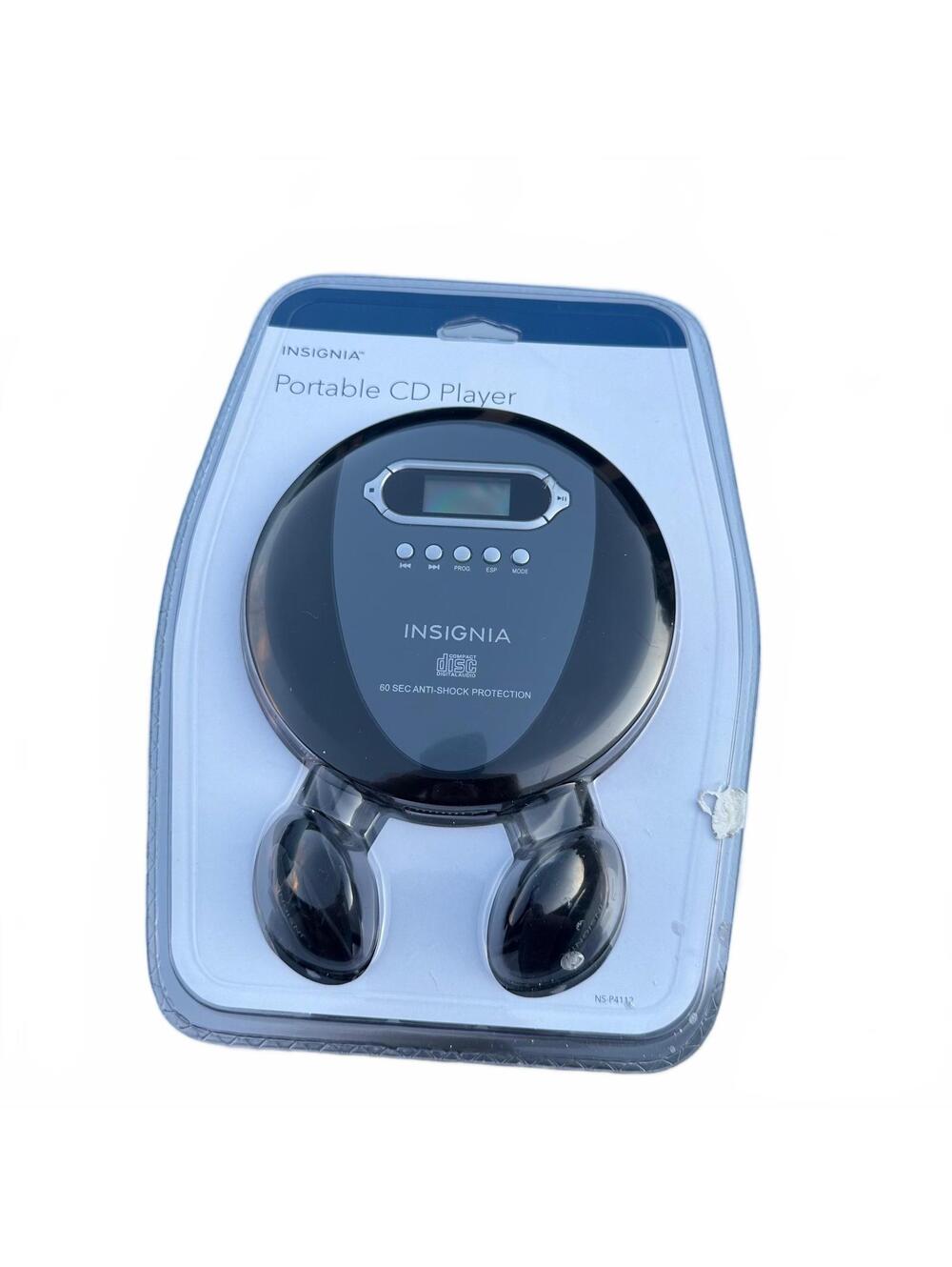 Insignia Portable CD Player NS-P4112 60s Anti Shock Protection Headphones SEALED